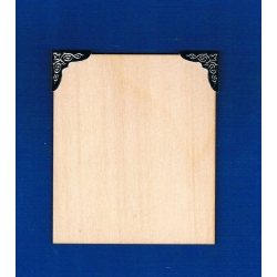 Narożnik  2,4x2,4cm metalowy ZŁOTY  24x24mm   ( C1239 )    ,  np : do albumu grubość do 2,8mm  , introligatorskie